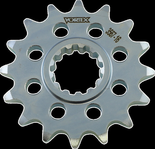 Vortex Steel Front Sprocket 16 Tooth - '02-'19 Yamaha FJ-09/FZ-07/09/10/8/ MT-07/09/10/ TDM 900/XSR 700/900/ YZF-R1/M/S