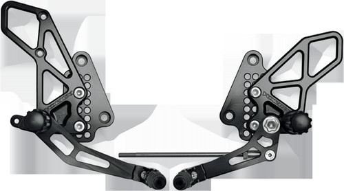 Vortex Version 2 Rearset - '99-'20 Suzuki GSX 1300 R Hayabusa - Anodized