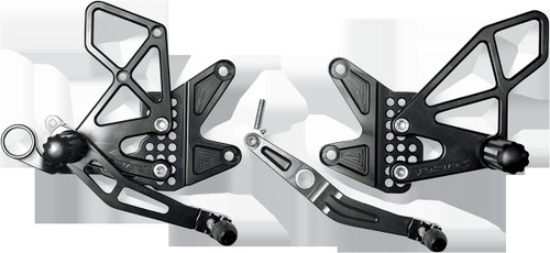 Vortex Version 2 Rearset - '06-'16 Yamaha YZF-R6/S - Black