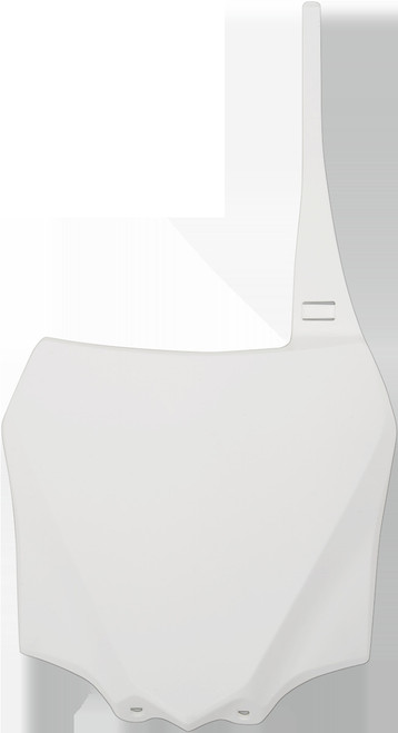 UFO Front Number Plate - '14-'25 Kawasaki KX 85 - White