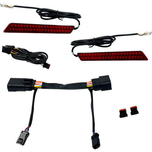 Custom Dynamics LED Latch Lights - Saddlebag - Red Lens