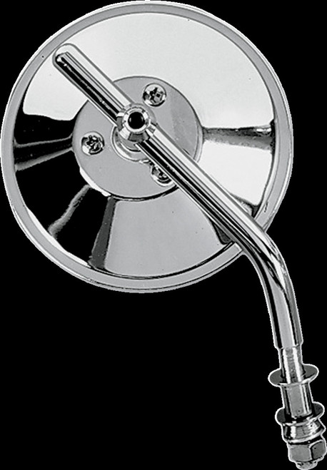 Drag Specialties 4"Round Mirror Adj Stem