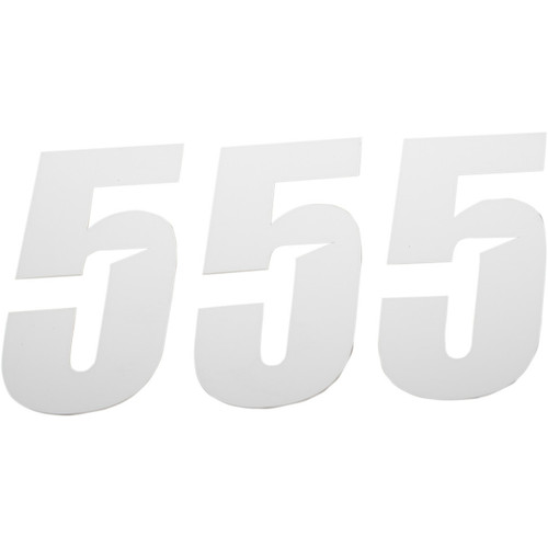 D'Cor Visuals Number Dcor Slh #5 Wht 4"