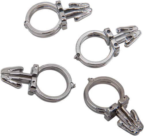 Drag Specialties 1/2" Chr Hndlbr Wire Clps