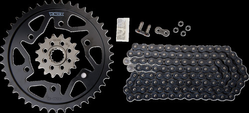 Vortex OES Original Equipment Steel Chain Kit - '18-'21 Yamaha MT-07/XSR 700 - Black