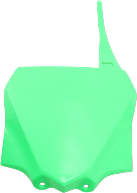 UFO Front Number Plate - '14-'25 Kawasaki KX 85 - Fluorescent Green