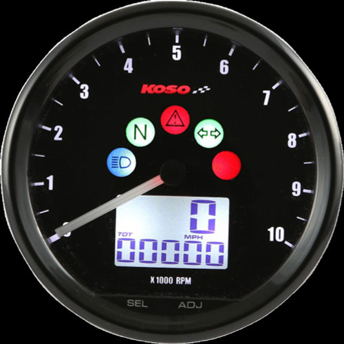 Koso North America Tach Multi Metr Tnt02 Bk
