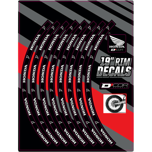 D'Cor Visuals Decal Rim Rear 19" Hon