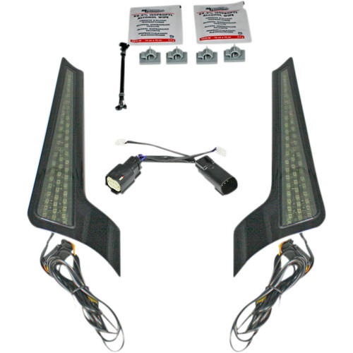 Custom Dynamics Fascia LED Light Panels- '10-'13 - Black/Smoke