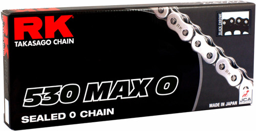 RK Chain RK 530 Max O - Drive Chain - 150 Links - Black/Chrome
