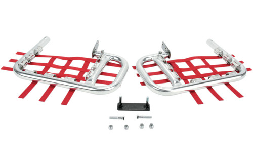 DG Performance Alloy Nerf Bars- TRX250EX - Natural/Red
