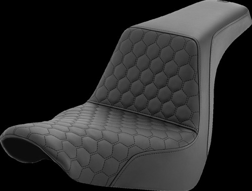 Saddlemen Seat Step Up Ext Rch Hc Front Silver Stitch