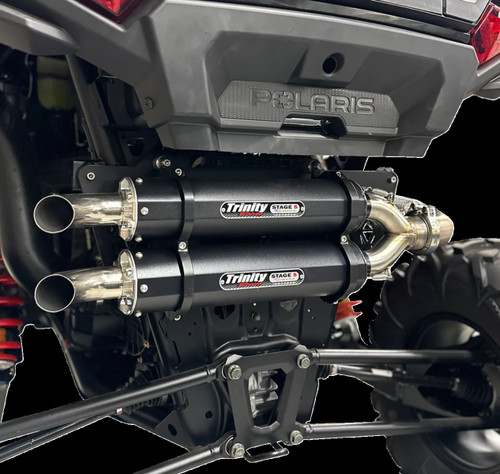 Trinity Racing Slip-On Pol Rzr Xp1000 Cerakote Blk