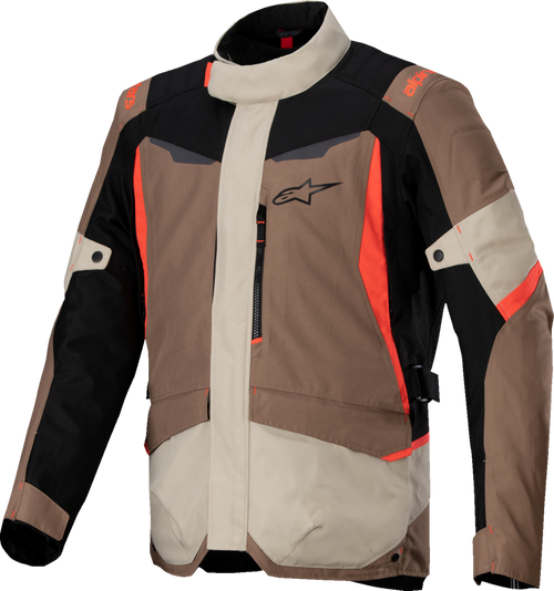 Alpinestars ST-1 WP Jacket - Dark Khaki/Sand/Black/Red Fluo - 2XL