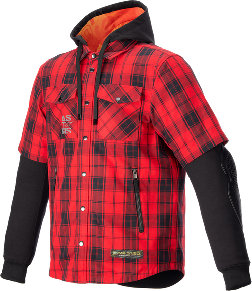 Alpinestars MO.ST.EQ Tartan Jacket - Red/Black - Medium