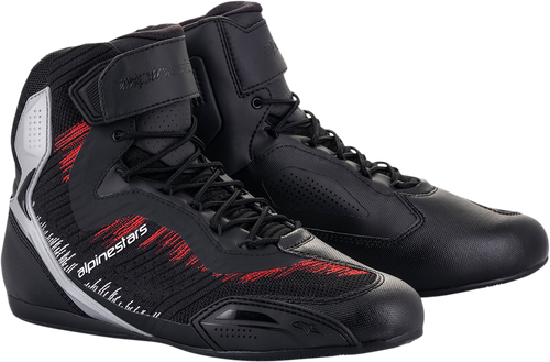 Alpinestars Faster-3 Rideknit Shoes - Black/Silver/Red - US 12
