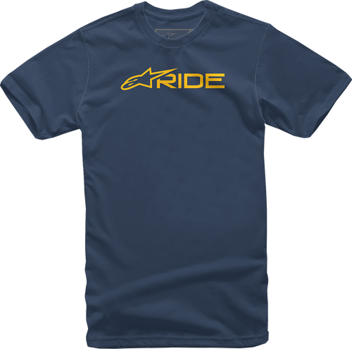 Alpinestars Ride 3.0 T-Shirt - Navy/Gold - Medium