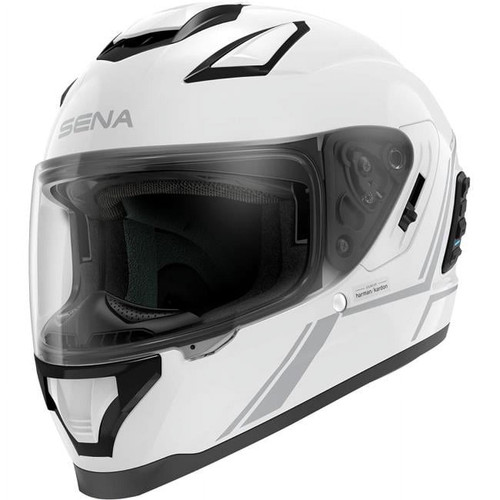 Sena Stryker Bluetooth Helmet w/ Mesh Intercom - Glossy White - XL
