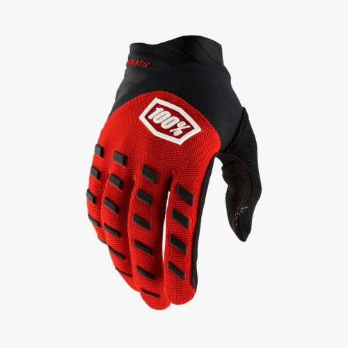 100% Airmatic Glove- Red/Black- YTH MD