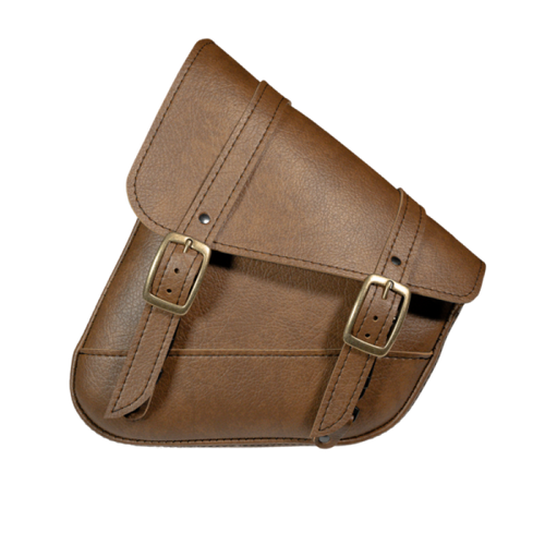 Willie & Max Monkey Warm Brown Swingarm Bag for Softail - Brown