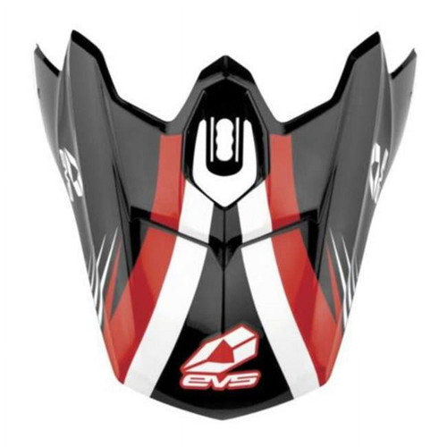 EVS T3 Works Visor Black/white/Red