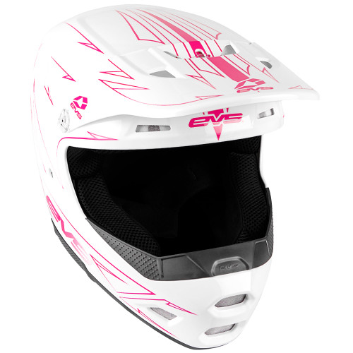 EVS T3 Pinner Helmet 50-50 White/Pink/Black Youth - Large