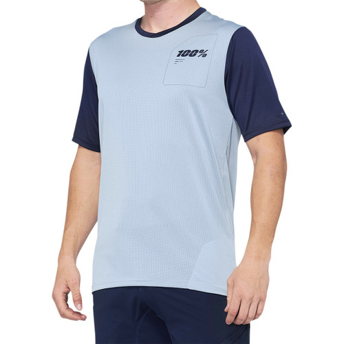 100% Ridecamp Jersey- Slate Blue/Navy- MD
