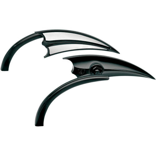 Arlen Ness Mirror Scoop Blk Rt