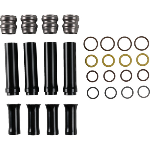 Arlen Ness Pushrod Tube Covers 10G Titanium 9280112