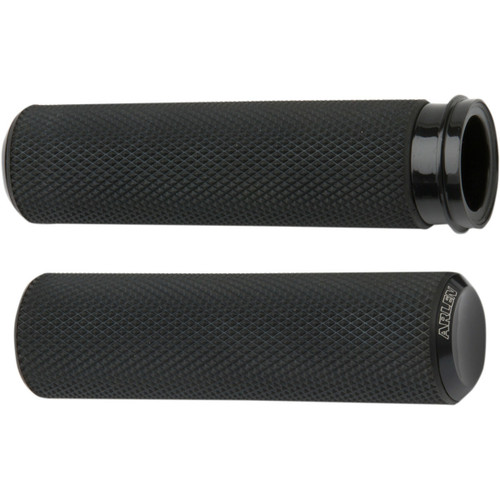 Arlen Ness Grip Knurled Tbw Blk