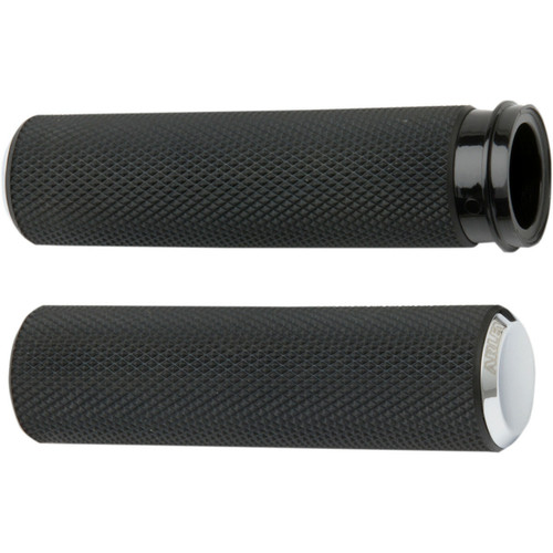 Arlen Ness Grip Knurled Tbw Chr