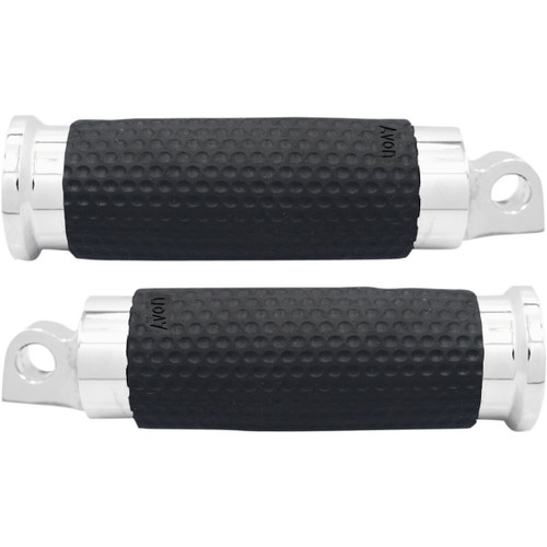 Avon Grips Gel Footpegs - Chrome