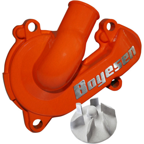Boyesen Supercooler Water Pump Cover and Impeller Kit Orange KTM 14' 16' 250 XCF W