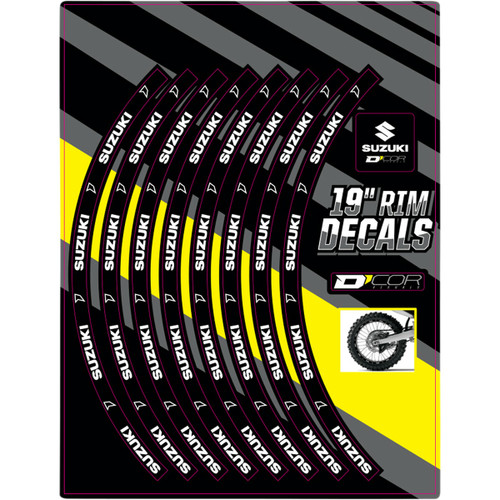 D'Cor Visuals Decal Rim Rear 19" Suz