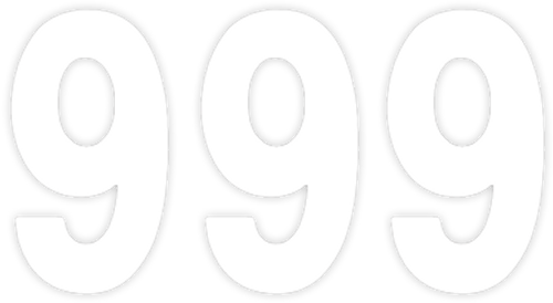 Mini Pro Number 9 - White - 4"