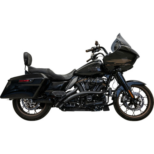 Exhaust Sweeper Black With Sheilds M8 Touring 2016-2023
