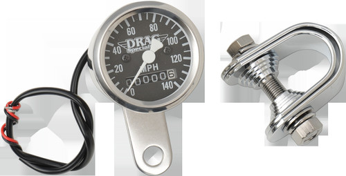 Drag Specialties 1 7/8" 2-1 Speed-O Black