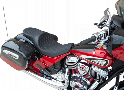 Drag Specialties Seat Lw Tr Ddiam Blk Vynl