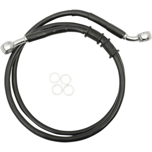 Brake Line - Front - +6" - Black - XL 17415391