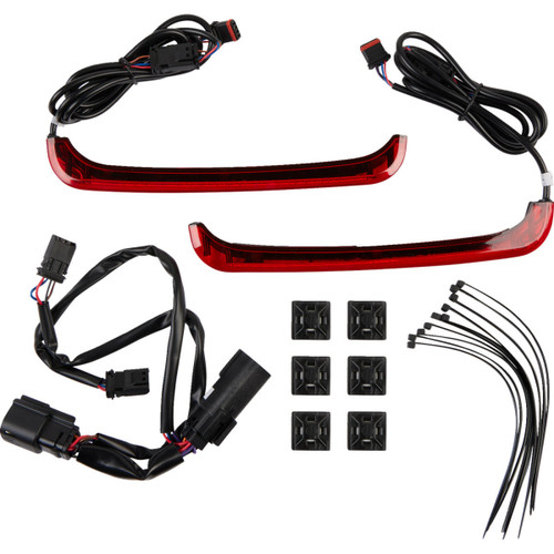 Custom Dynamics Saddlebag Lights - Red Lens 20402439