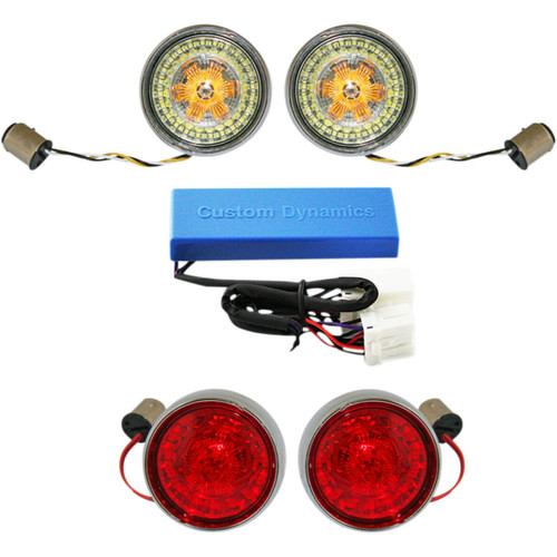 Custom Dynamics Full Bullet Turn Signal Conversion Kit - Chrome 20201700