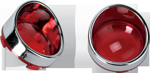 Drag Specialties Bezel T/S Visor Red