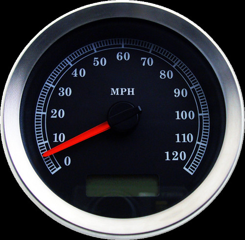 Drag Specialties Speedometer Blk Mph 4"04-