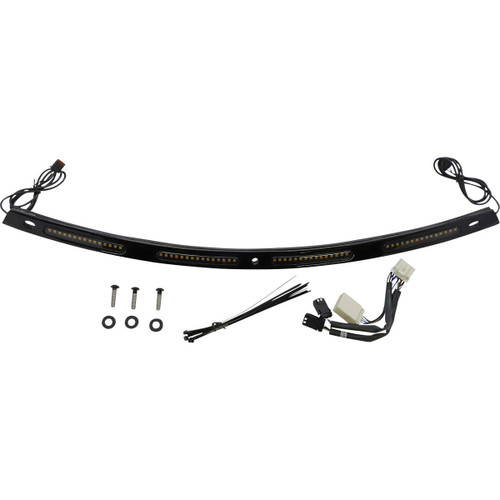Custom Dynamics Windshield Trim - Sequential Turn Signals - Black 20402830