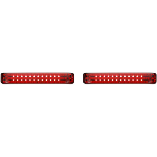 Custom Dynamics Saddlebag LED Lights - Sequential - Black/Red 20402583