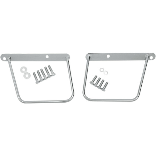 Drag Specialties Chrome Saddlebag Support Brackets  - FX/FL '84-'99