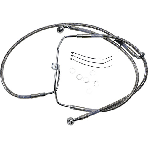 Brake Line - +4" - Stainless Steel - FXDF '08-'17