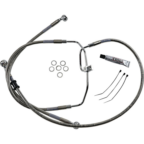 Brake Line - +10" - Stainless Steel - FXDF '08-'17