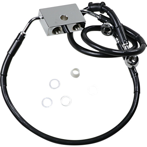 Brake Line - Front - +6" - Black - XL 17415293