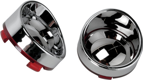 Drag Specialties Bezel T/S Visor Red/Mir